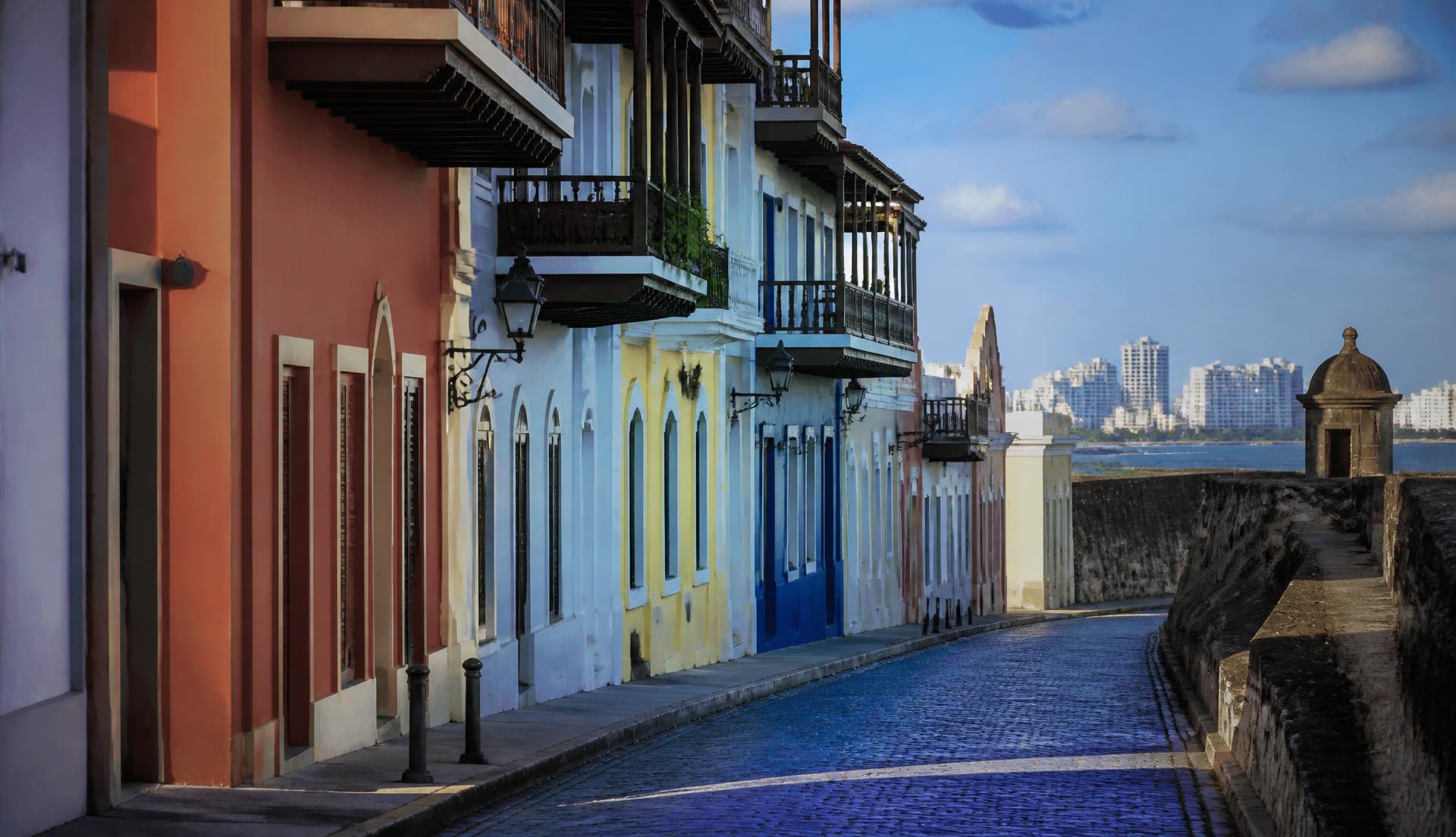 Historic façades of Old San Juan documented by Foundation field teams